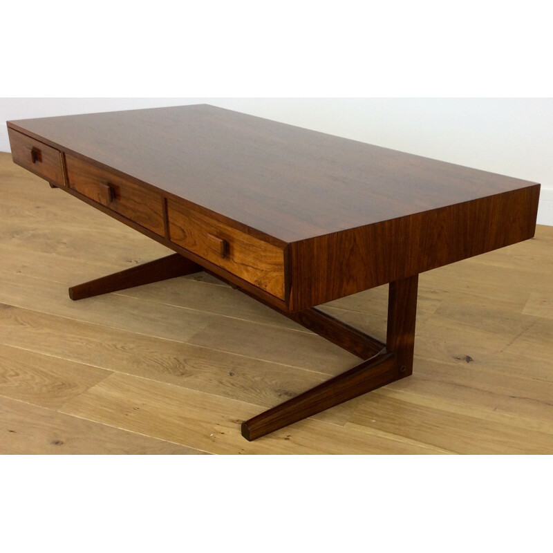 Mobelfabrik Scandinavian "3520 Farum" desk in rosewood, Georg PETERSENS - 1960s