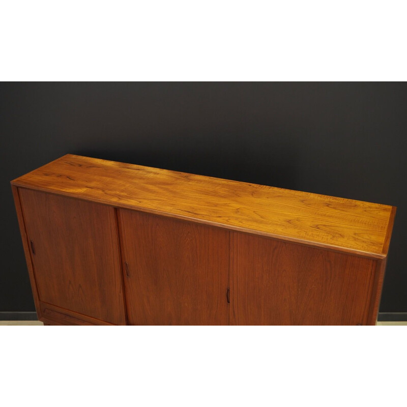 Vintage highboard teak Scandinavian 1970s