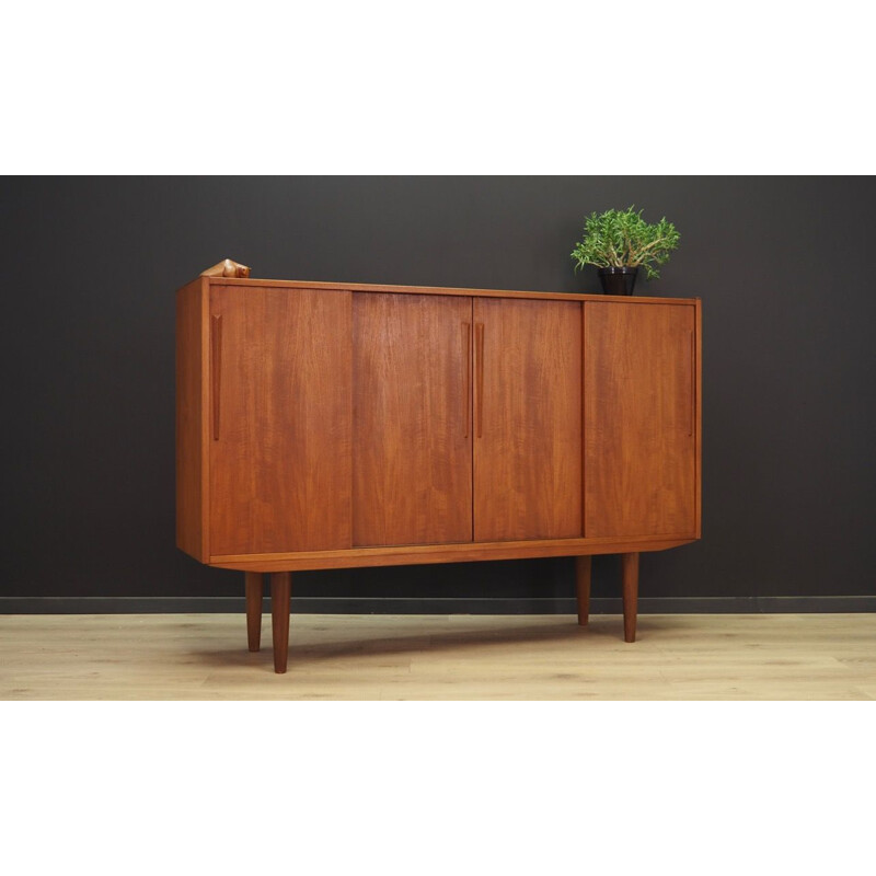 Vintage highboard teak by Jørgen Hansen Møbler Scandinavian 1960s