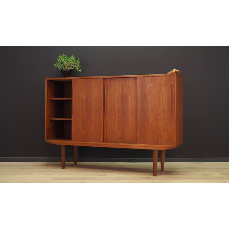 Vintage highboard teak by Jørgen Hansen Møbler Scandinavian 1960s