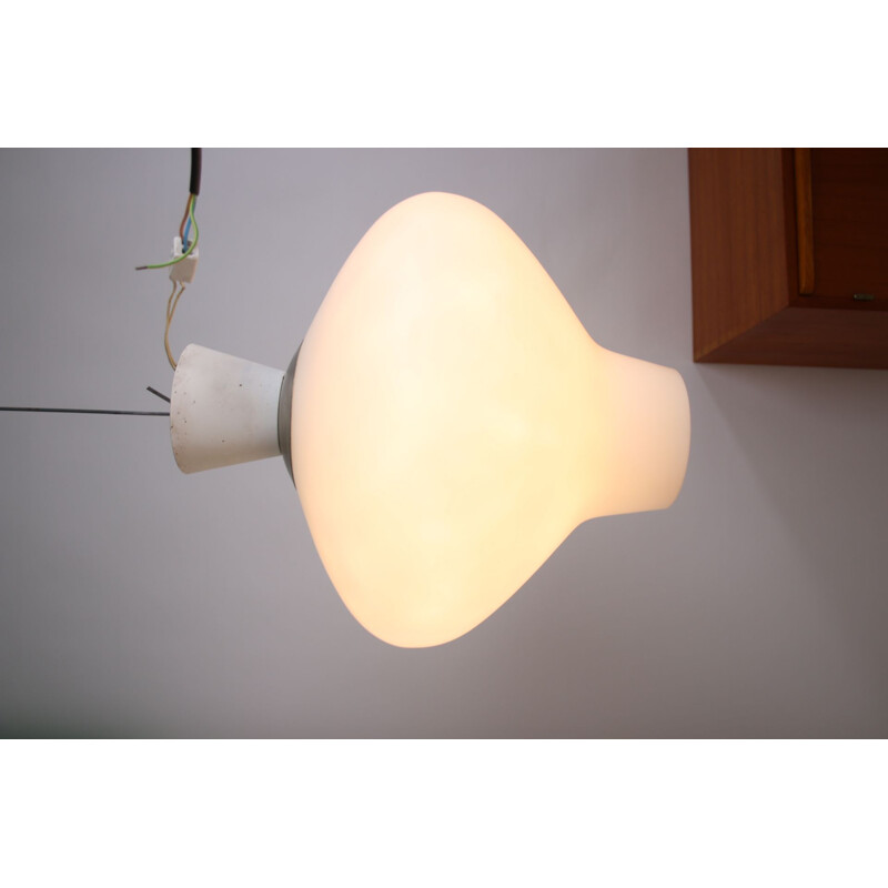 Large vintage Milk White Outdoor lamp from ASEA 1950s
