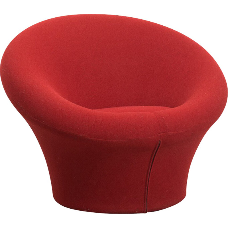 Artifort "Mushroom" armchair in red fabric, Pierre PAULIN - 1960s