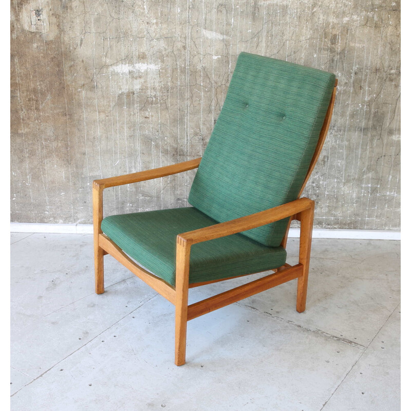 Green Vintage Chair and Stool  Wilkhahn 1960s