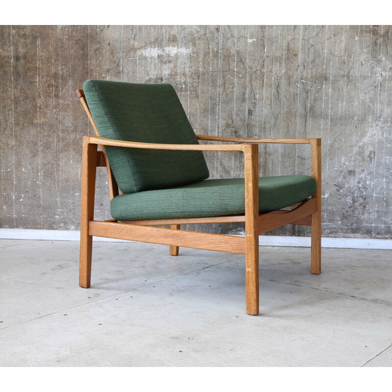 Vintage Easy Chair Oak  Wilkhahn Eiche Sessel 1950s