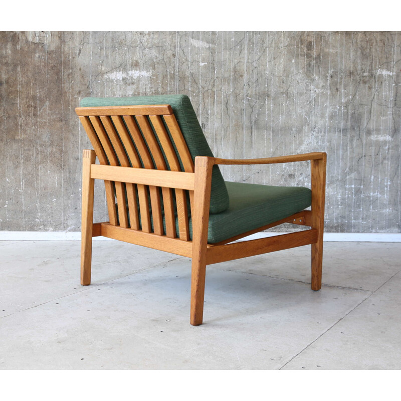 Vintage Easy Chair Oak  Wilkhahn Eiche Sessel 1950s