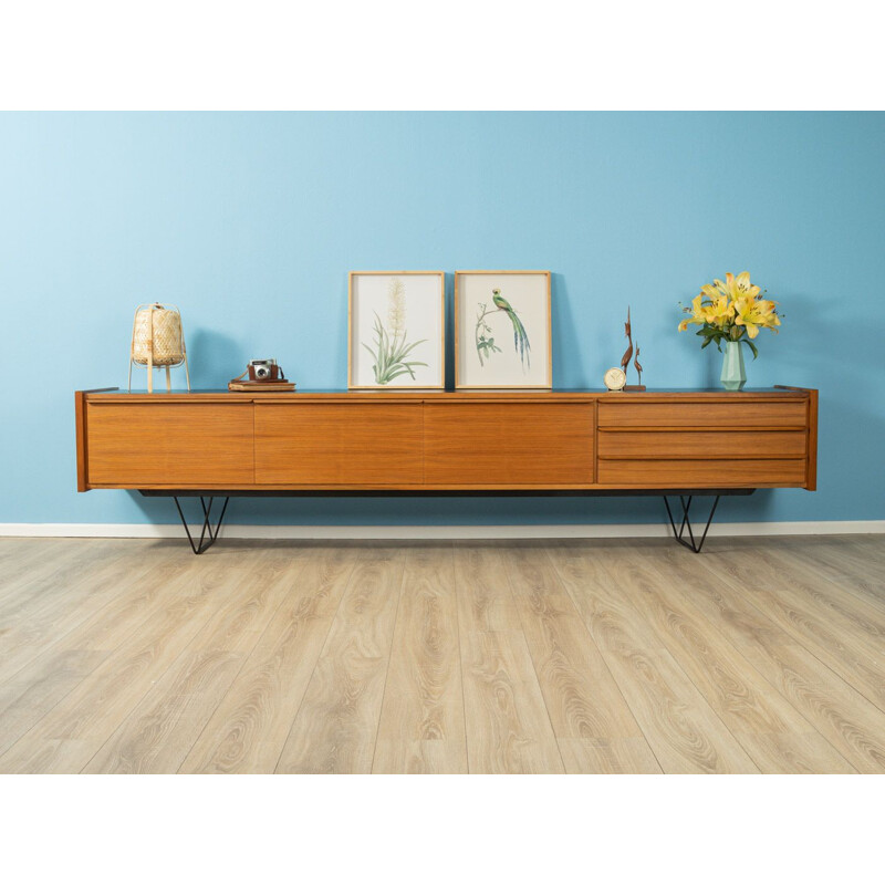 Vintage low Sideboard walnut 1960s