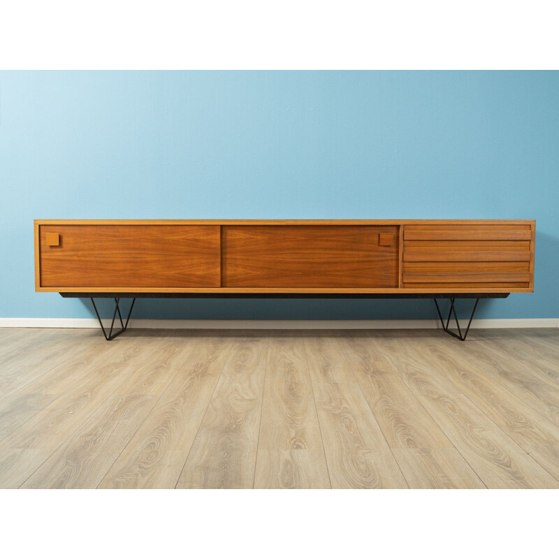 Vintage low Sideboard walnut 1960s