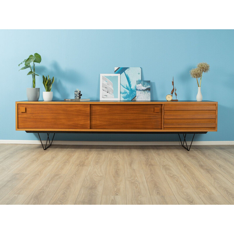 Vintage low Sideboard walnut 1960s