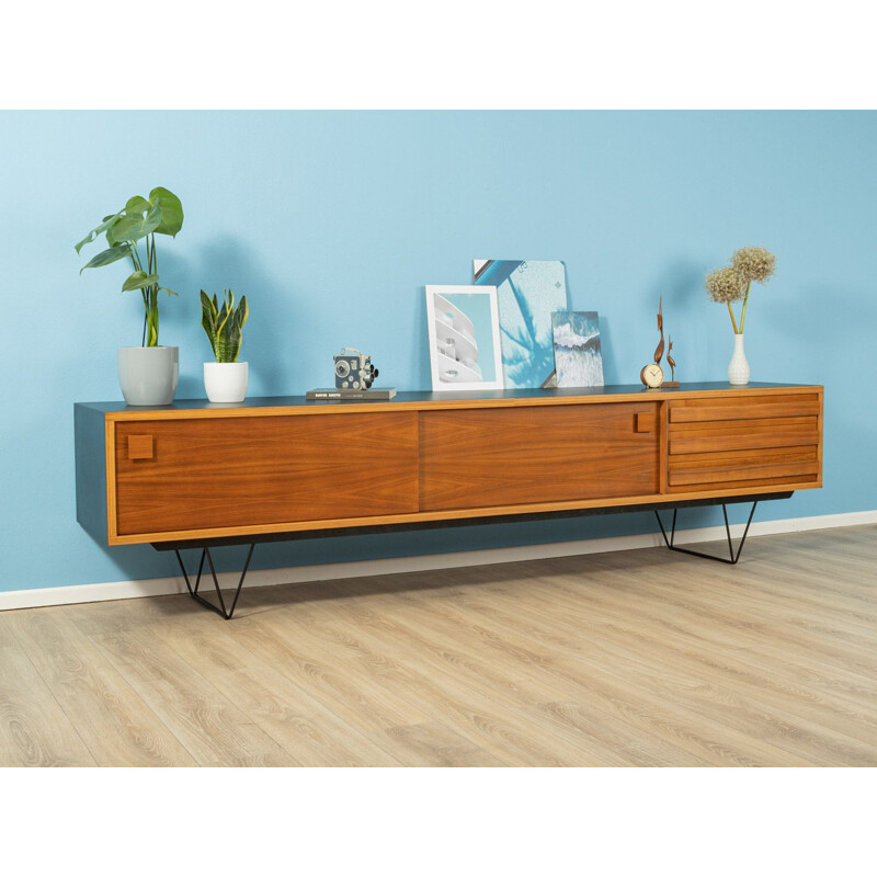 Vintage low Sideboard walnut 1960s