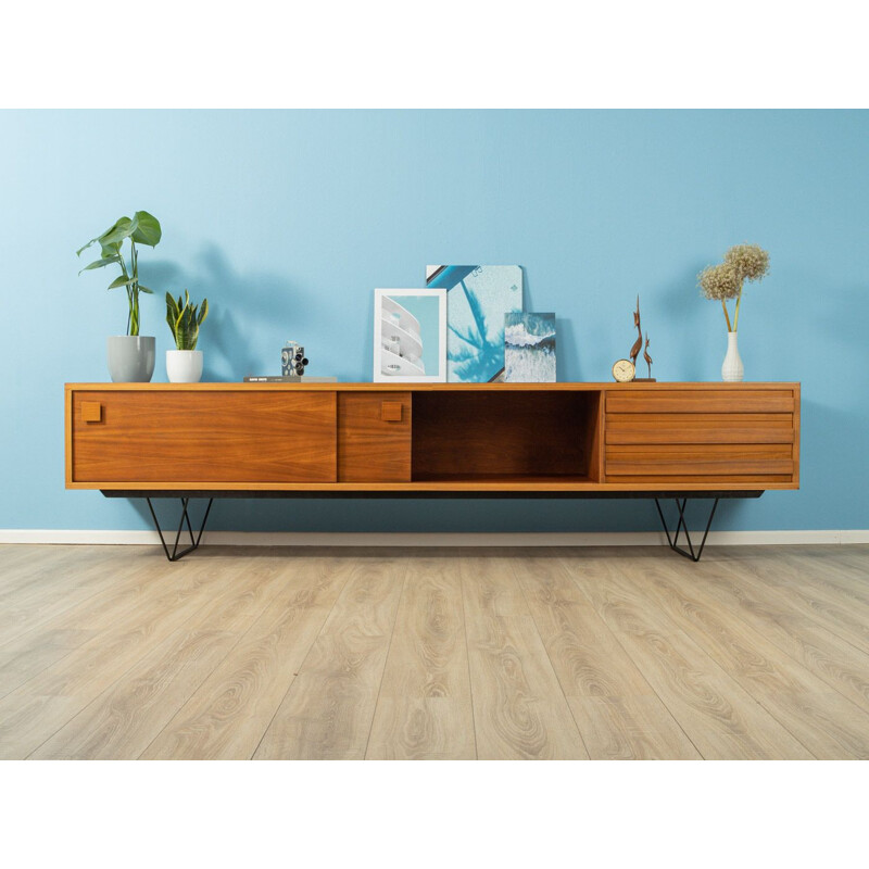 Vintage low Sideboard walnut 1960s