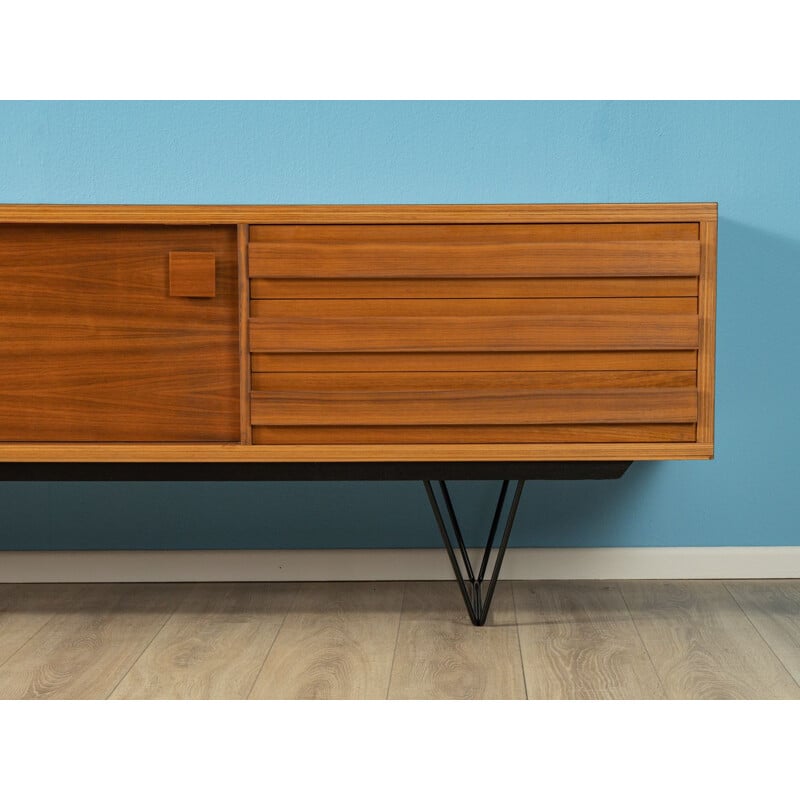 Vintage low Sideboard walnut 1960s