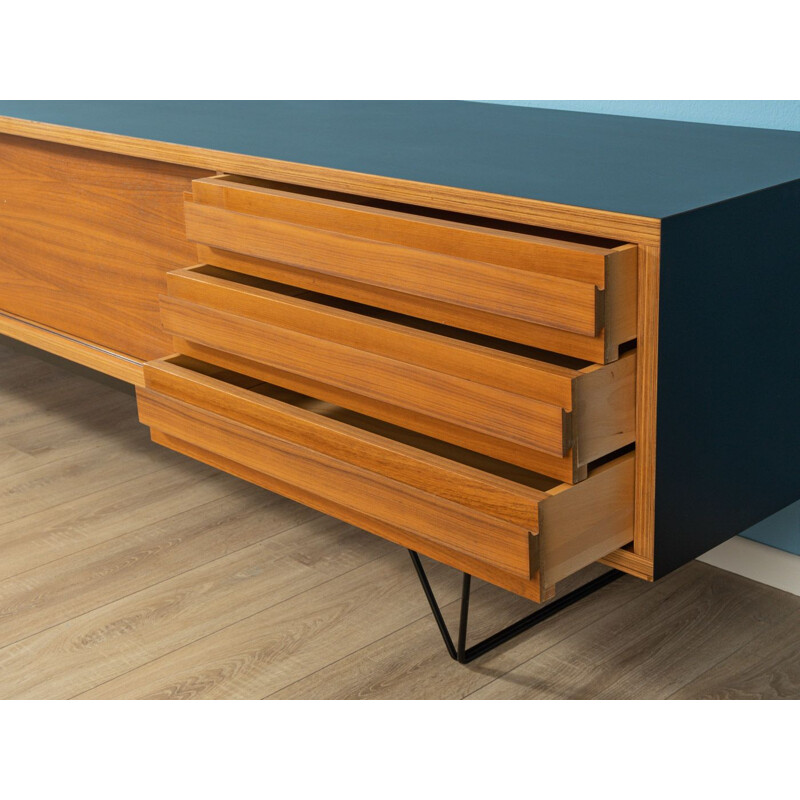 Vintage low Sideboard walnut 1960s