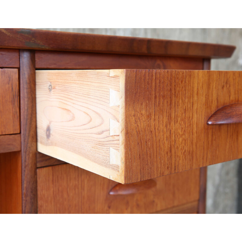 Vintage desk Teak Schreibtisch Danish 1950s 