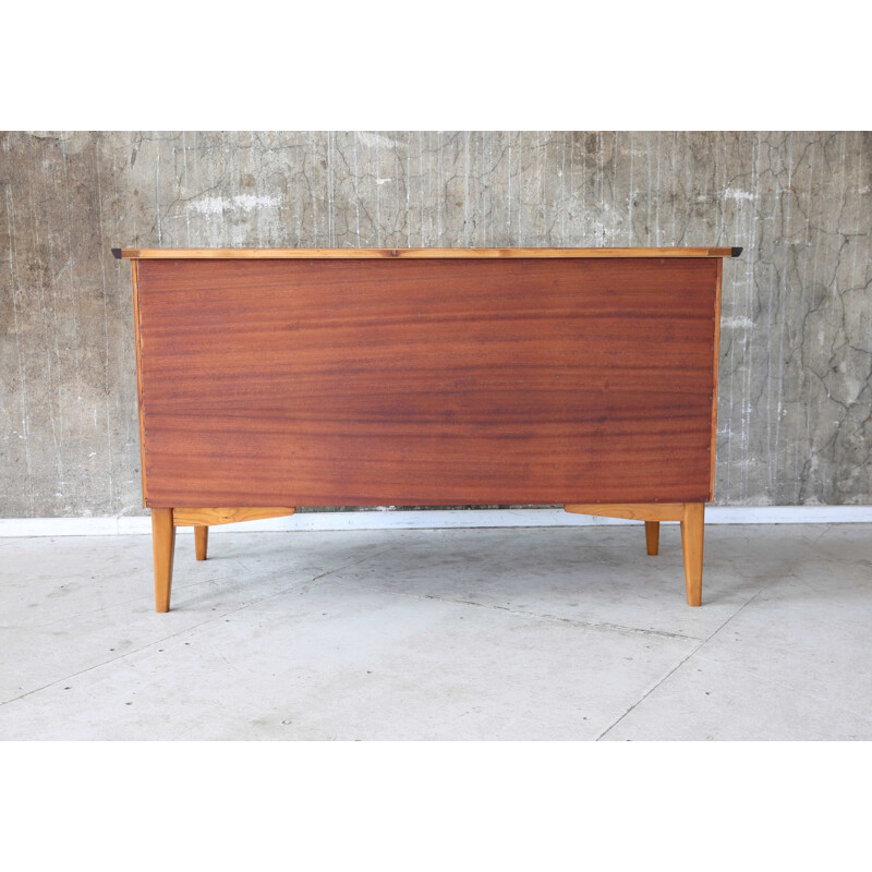 Vintage desk Teak Schreibtisch Danish 1950s 