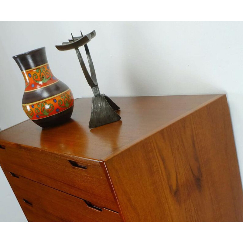 Vintage chest of drawers teak svend langkilde danish 1960s