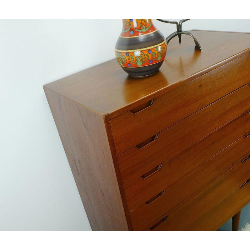 Vintage chest of drawers teak svend langkilde danish 1960s
