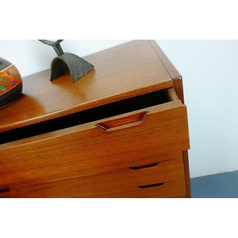 Vintage chest of drawers teak svend langkilde danish 1960s
