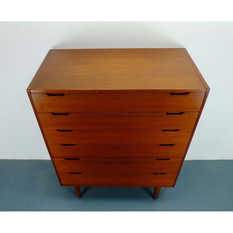 Vintage chest of drawers teak svend langkilde danish 1960s