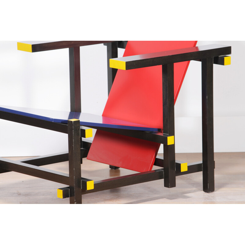 Vintage Cassina "Red-Blue" chair, Gerrit RIETVELD - 1973