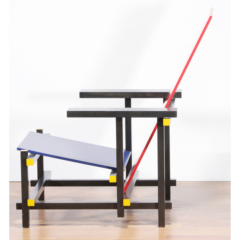 Vintage Cassina "Red-Blue" chair, Gerrit RIETVELD - 1973