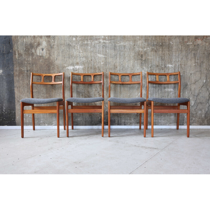 Set of 4 Vintage Dining Chairs, Denmark 1960