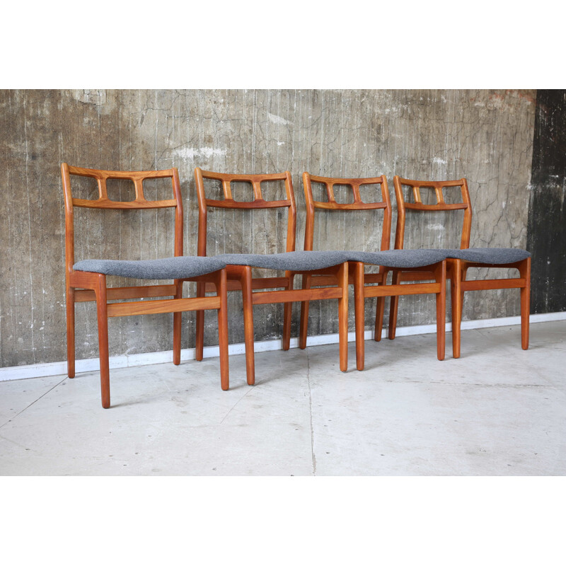 Set of 4 Vintage Dining Chairs, Denmark 1960