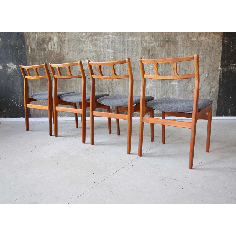 Set of 4 Vintage Dining Chairs, Denmark 1960