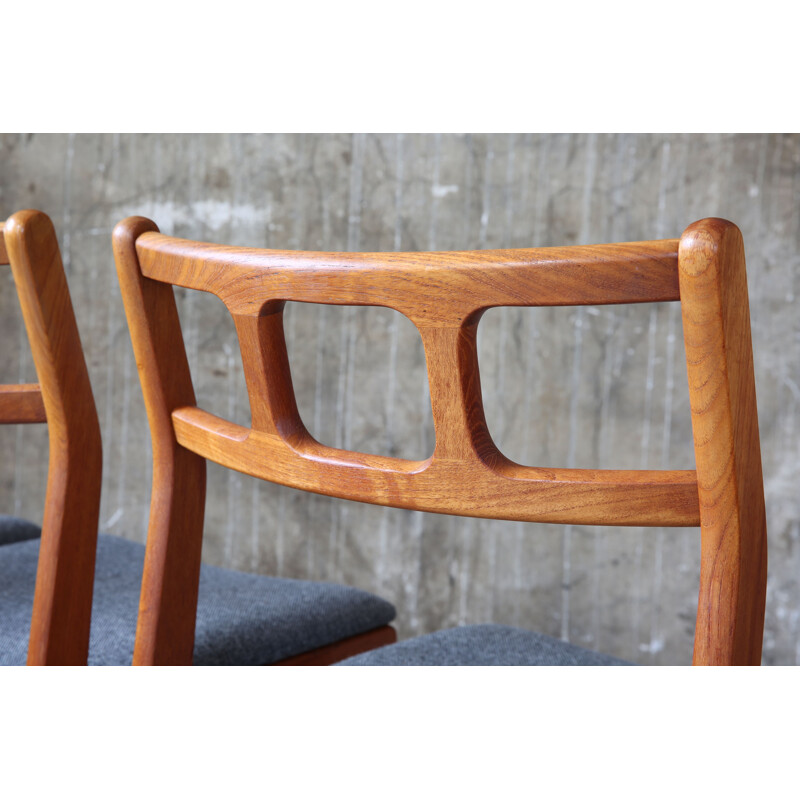 Set of 4 Vintage Dining Chairs, Denmark 1960