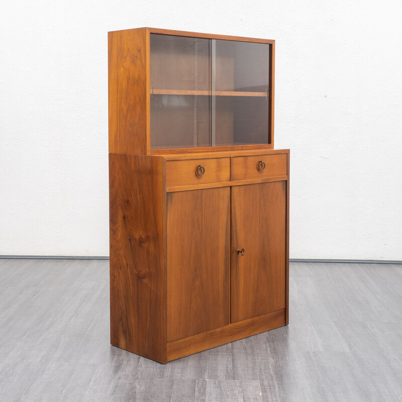 Two-part Vintage  display cabinet 1950s