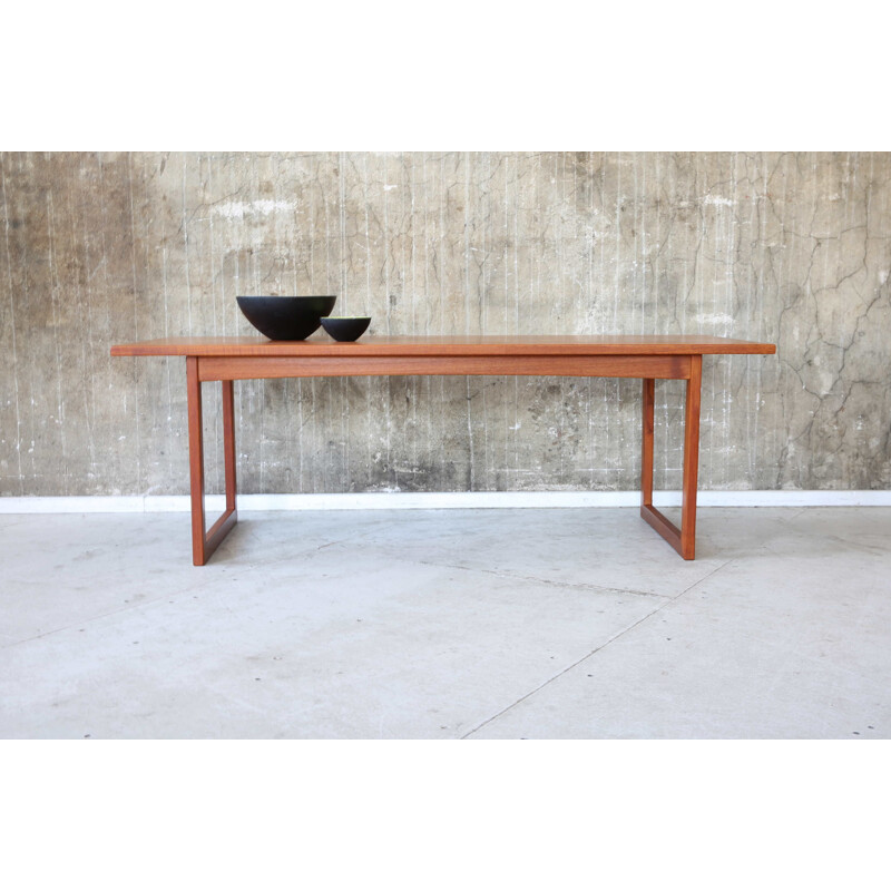 Vintage Anton Kildeberg Teak Coffee Table Danish 1960