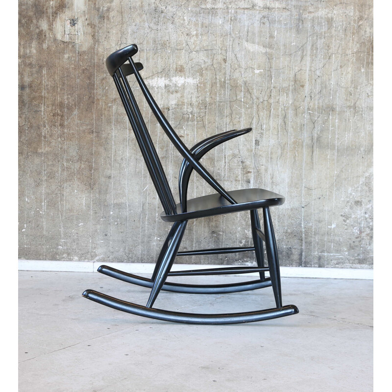 Vintage Rocking Chair, Illum Wikkelso, Danish 1960