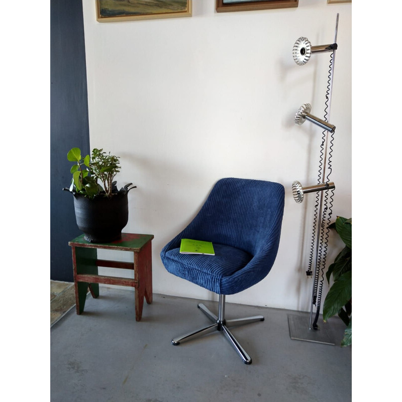 Vintage swivel office armchair 1970s