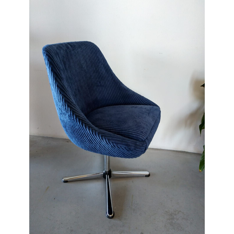 Vintage swivel office armchair 1970s