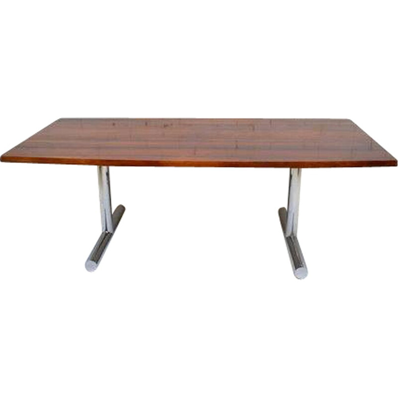 Scandinavian rosewood dining table - 1960s