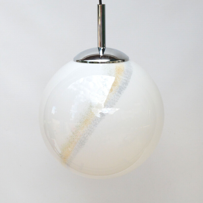 Vintage hanging lamp,Bonalux spherical  Germany, 1970