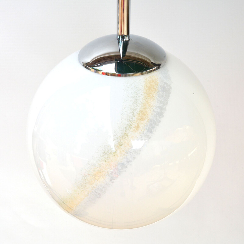 Vintage hanging lamp,Bonalux spherical  Germany, 1970