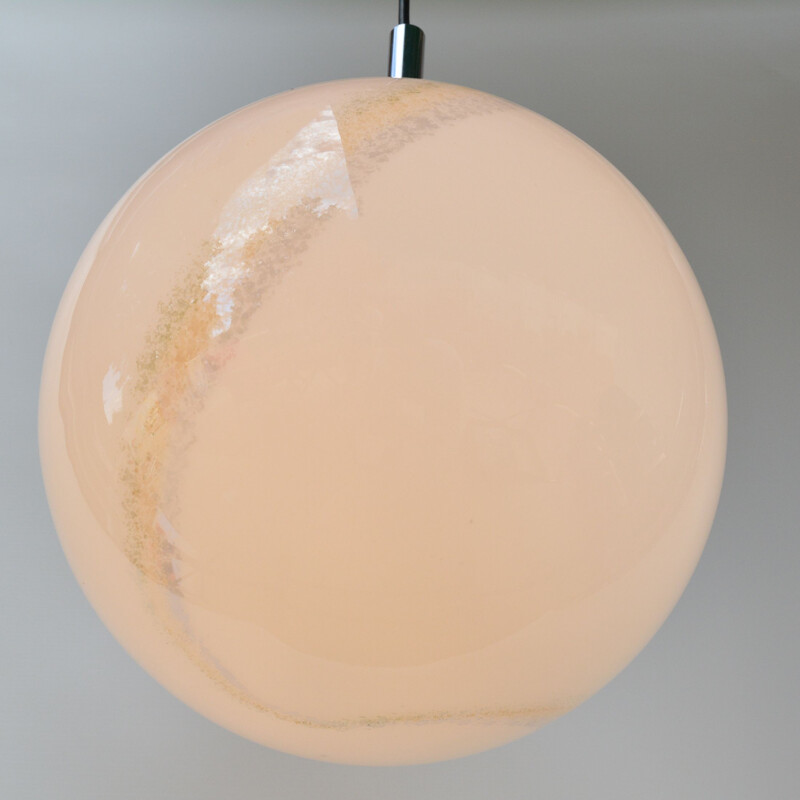 Vintage hanging lamp,Bonalux spherical  Germany, 1970