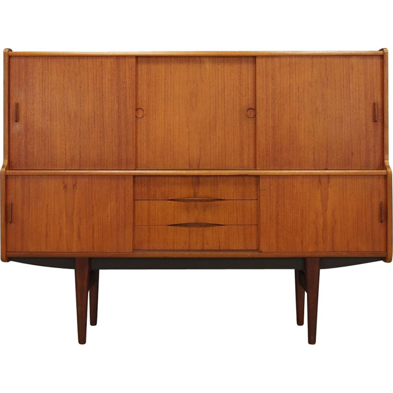 Vintage highboard teak Danish 1970s