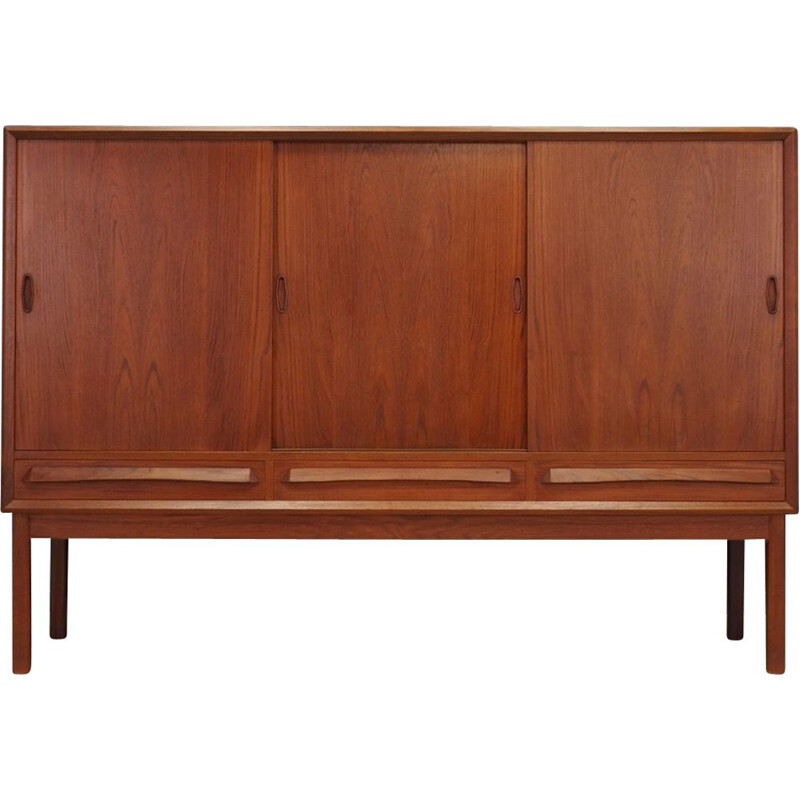 Vintage highboard teak Scandinavian 1970s