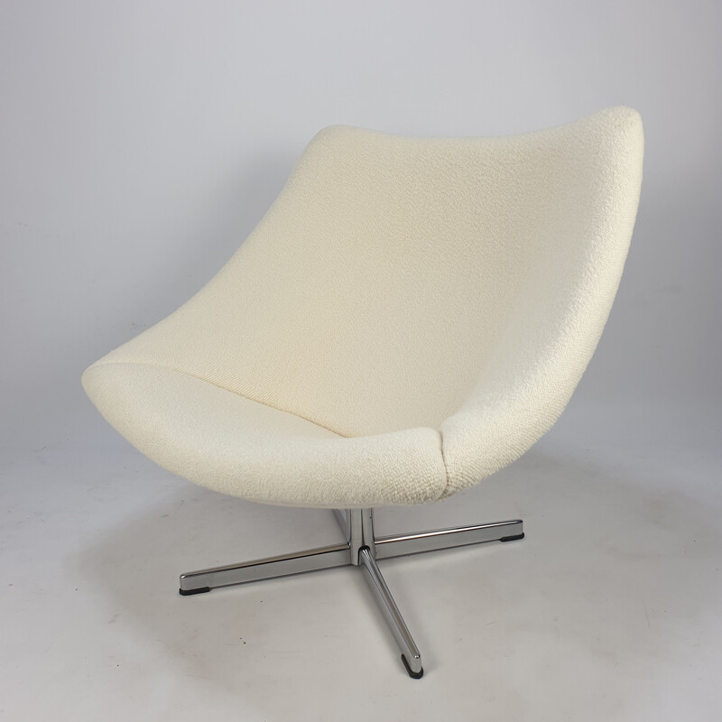 Silla vintage Oyster con pata cruzada de Pierre Paulin para Artifort, 1965