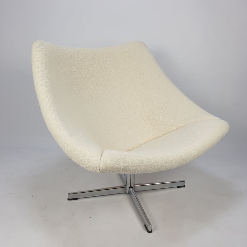 Vintage Oyster Chair with Cross Base by Pierre Paulin for Artifort, 1965