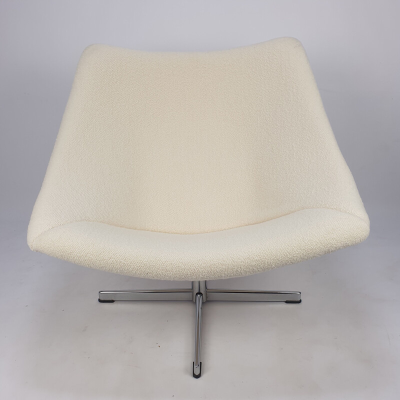 Silla vintage Oyster con pata cruzada de Pierre Paulin para Artifort, 1965