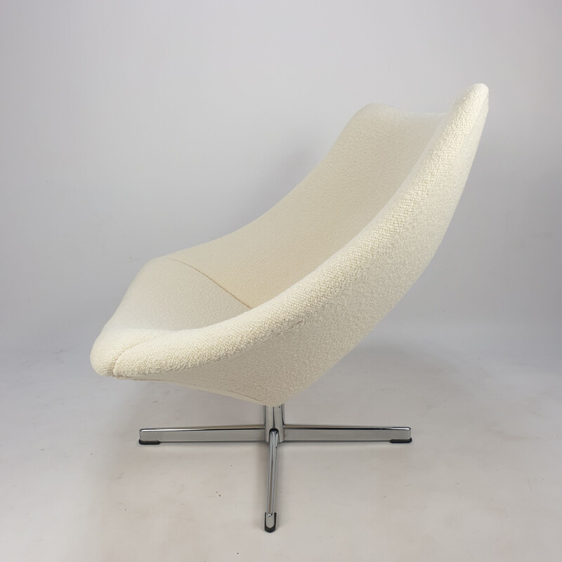 Vintage Oyster Chair with Cross Base by Pierre Paulin for Artifort, 1965