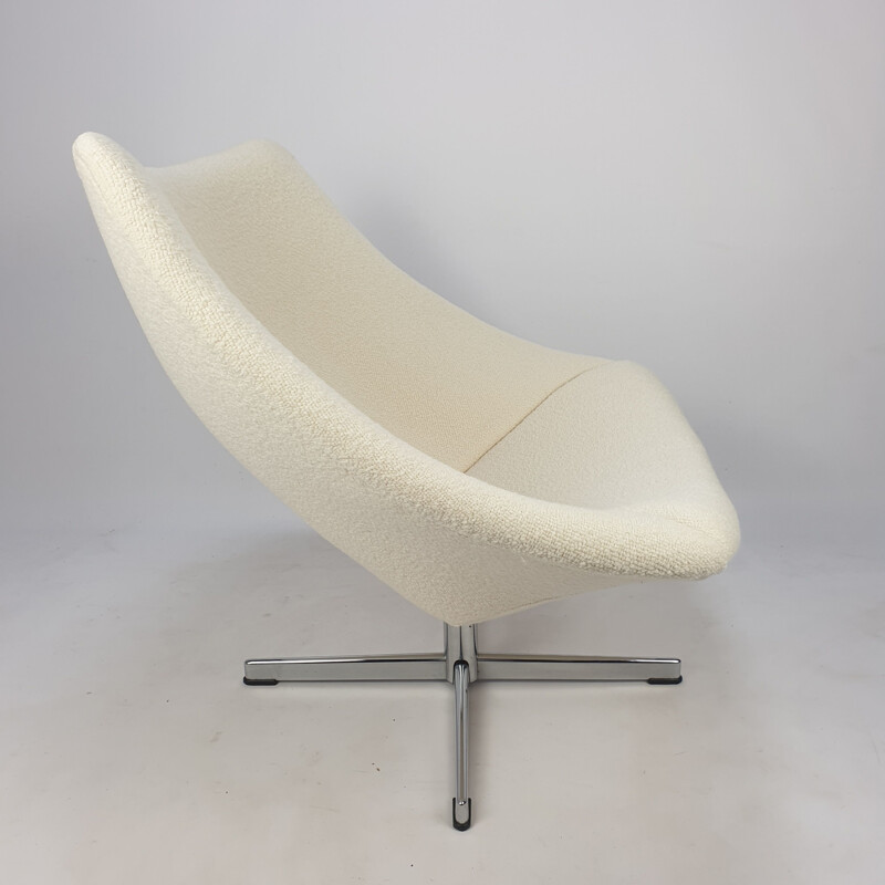 Silla vintage Oyster con pata cruzada de Pierre Paulin para Artifort, 1965