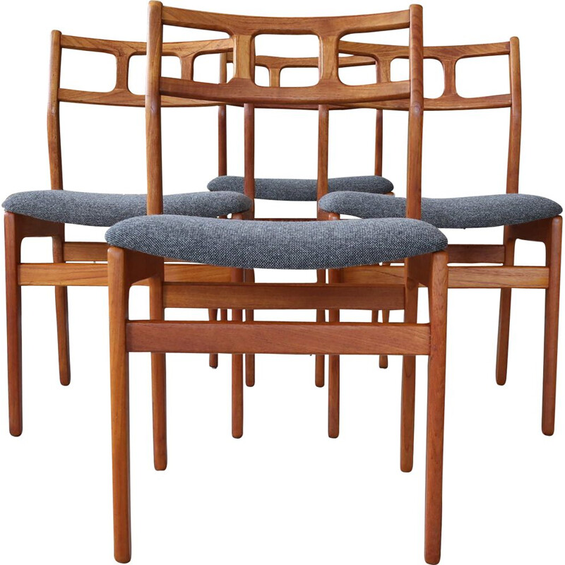 Set of 4 Vintage Dining Chairs, Denmark 1960