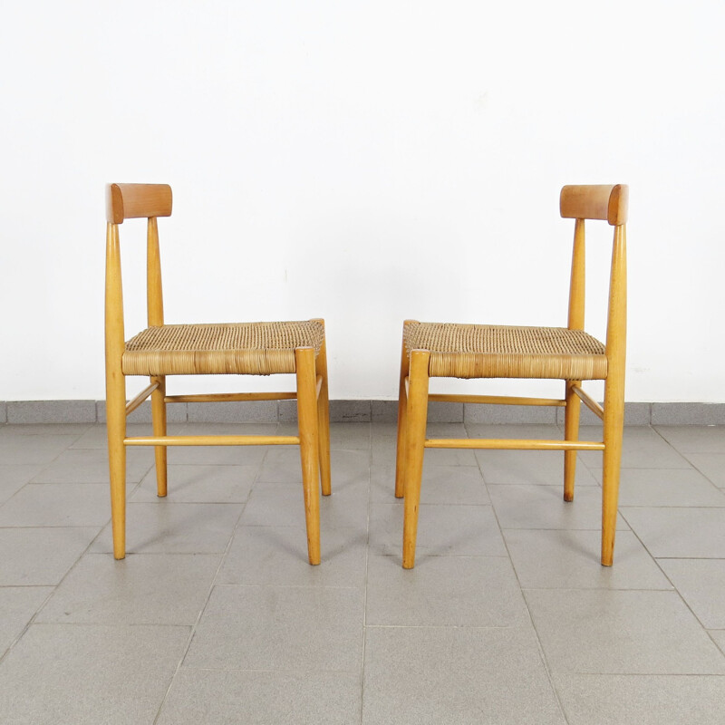 Pair of dining chairs by ULUV  Czechoslovakia 1960