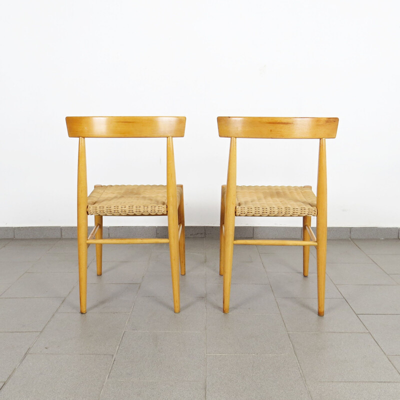 Pair of dining chairs by ULUV  Czechoslovakia 1960