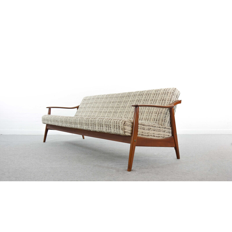 Vintage Sofa  Sofa Bed  Daybed, in Teak,Scandinavian 1960s