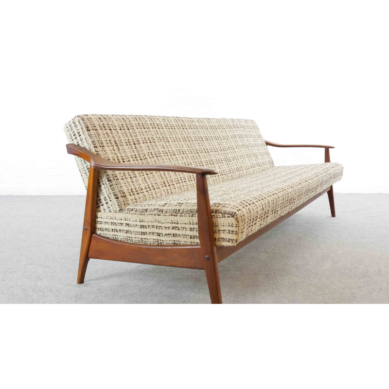 Vintage Sofa  Sofa Bed  Daybed, in Teak,Scandinavian 1960s