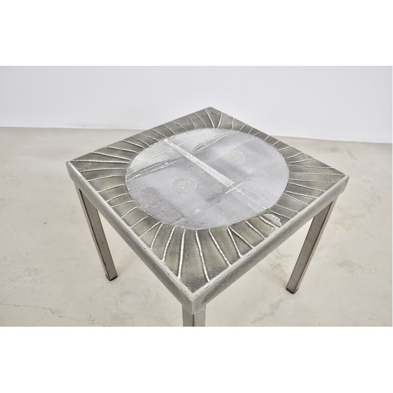 Vintage Sun Coffee Table by Roger Capron, 1960s